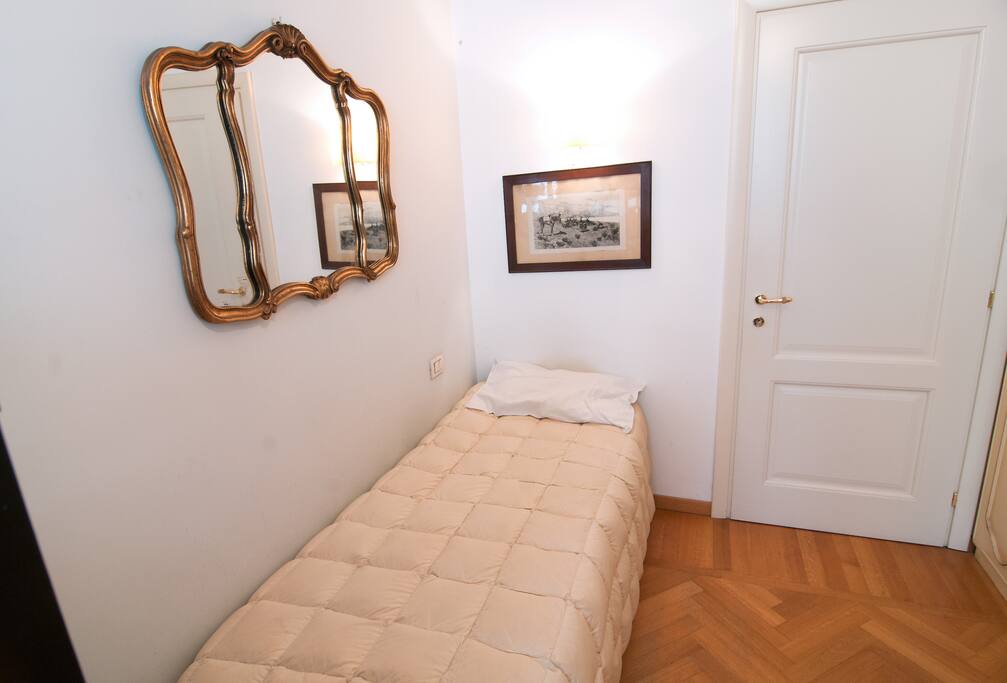 Your bed and the mirror