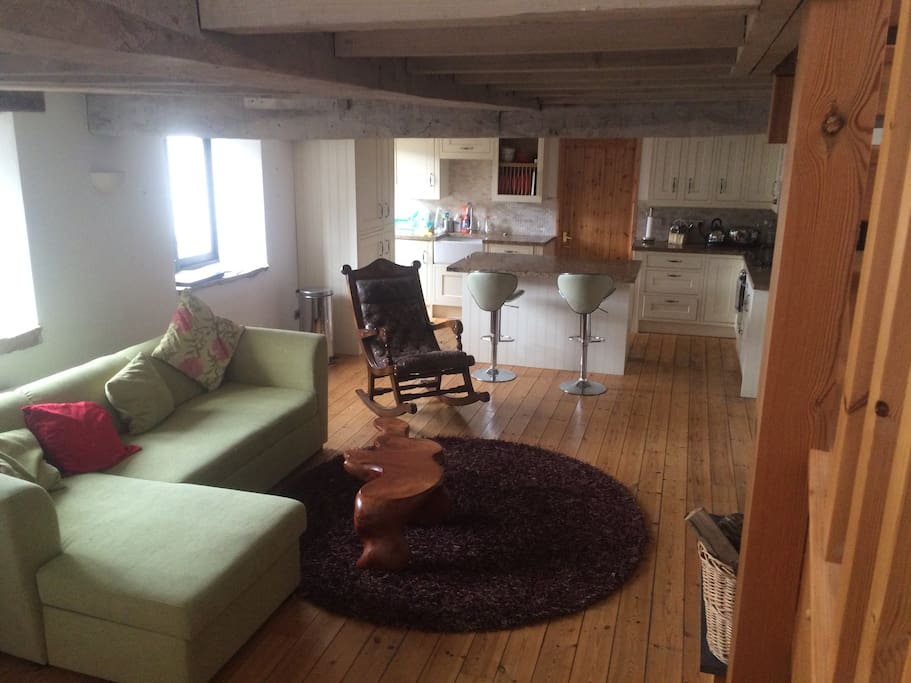Lots of natural light in sitting room