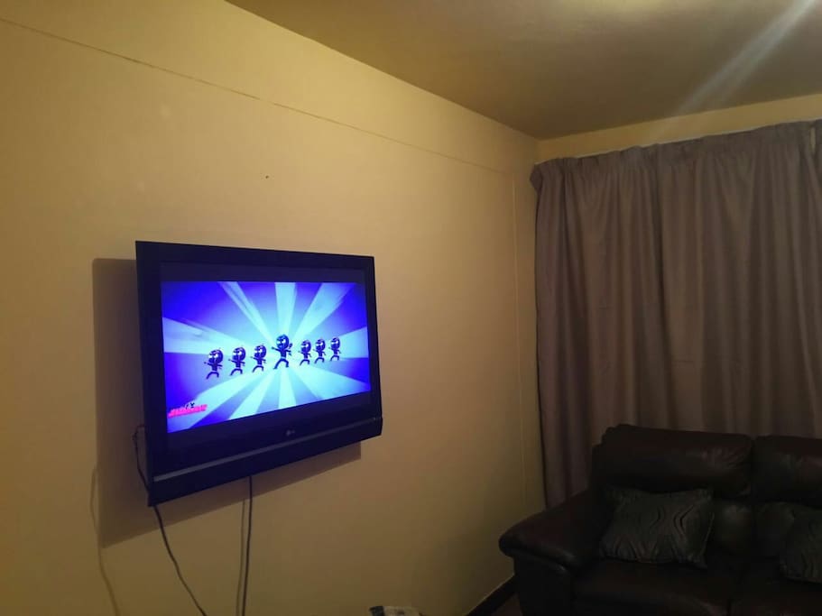 Dstv cable connected in the lounge are.