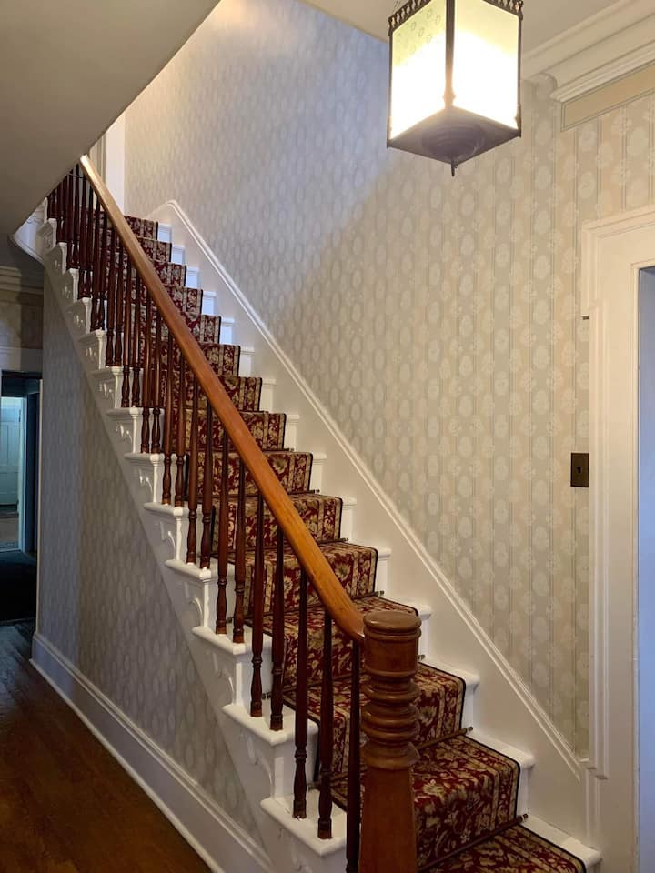 The formal staircase to your room