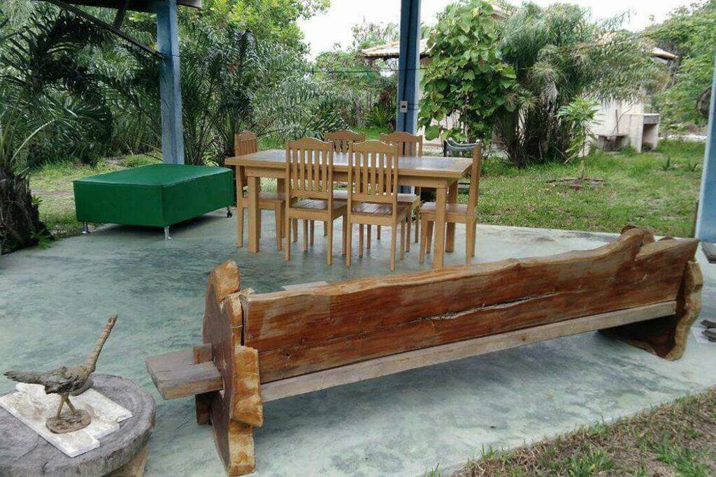 espaço para chill-out e refeições perfeitos para o calor baiano