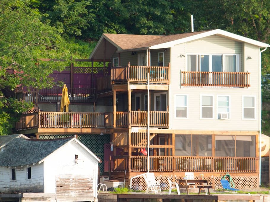 Great view of Our Lakehouse from the lake