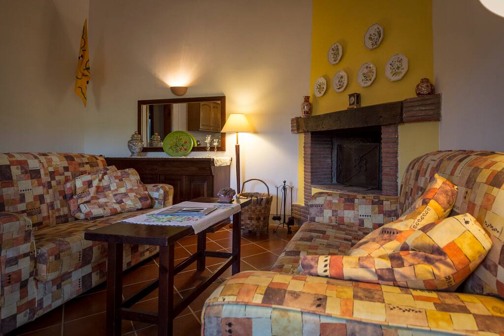 livingroom with fireplace