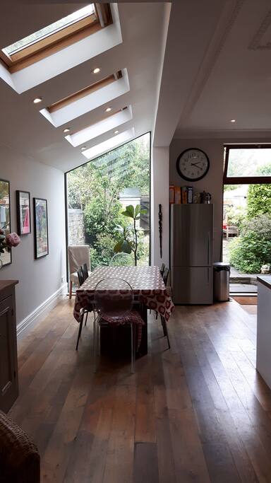 Double doors to garden