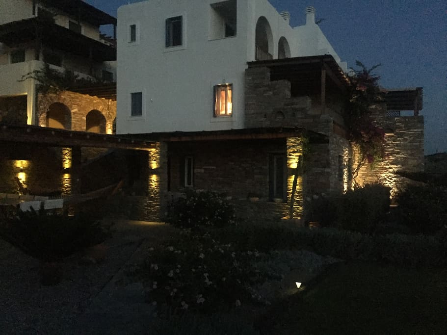 The aesthetics of the garden’s lighting at night is one of my favourite characteristics of the exterior part of the house.