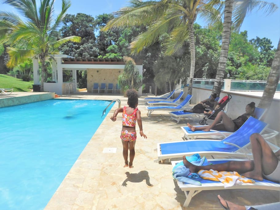 Big swimming pool in the Villa