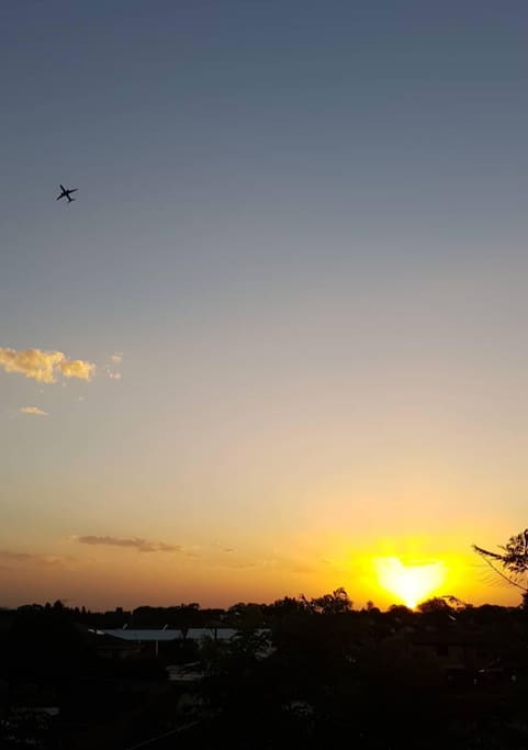 Sunset view directly taken from the balcony. :)