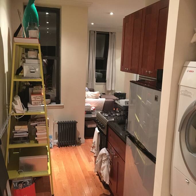 Kitchen leading to living room