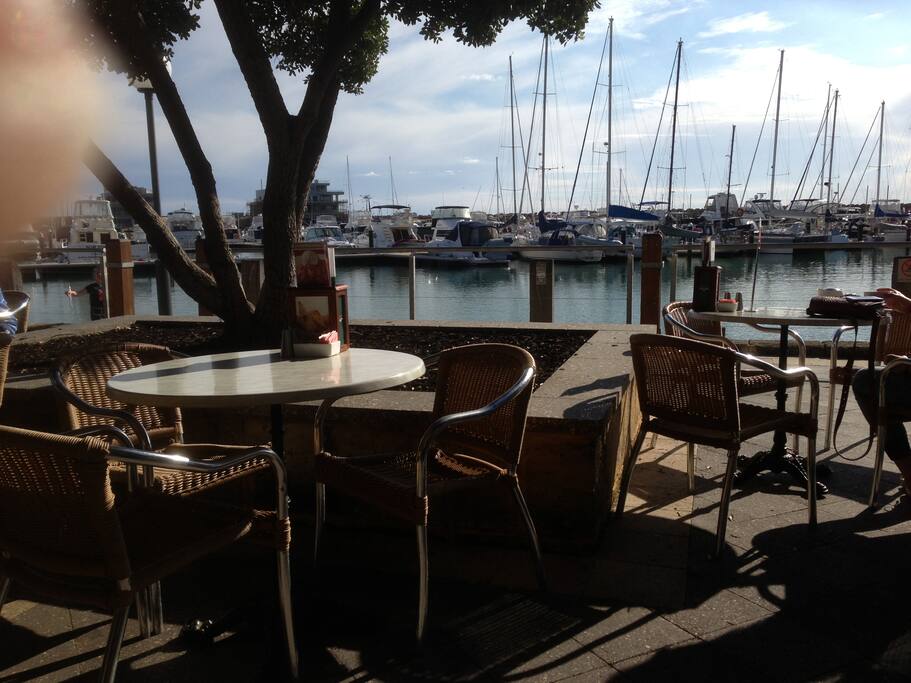 A view from the Dome Cafe,2 minutes walk from the house.