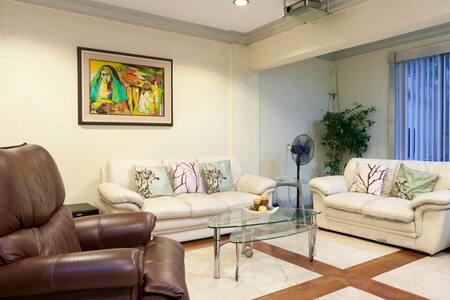 Townhouse with car and driver and strong wifi