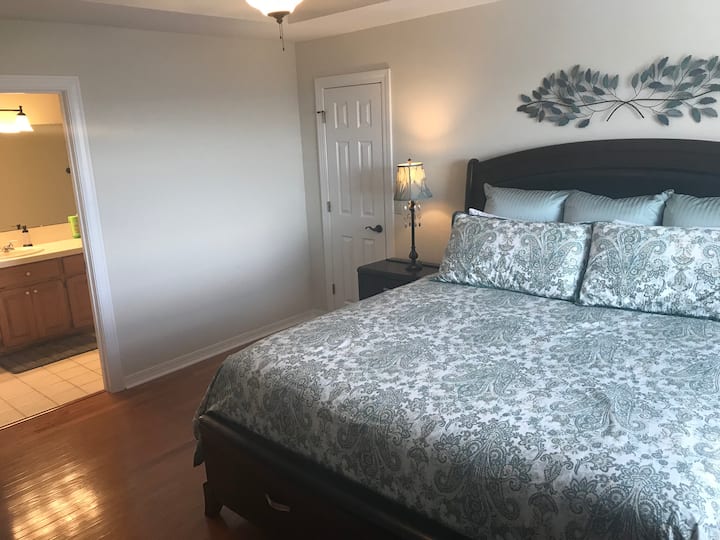 Bedroom 5, upstairs. King with private bath.