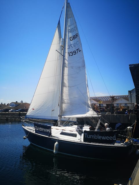 Tumbleweed, a romantic quirky little yacht.