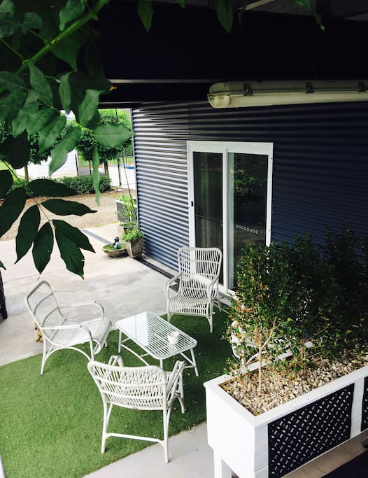 Your own outdoor area with BBQ