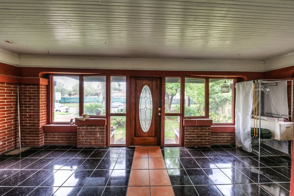 Inside foyer looking toward front door
