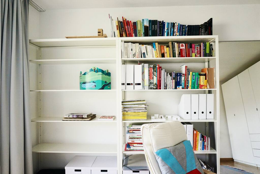 The living area also has a lot of storage space.