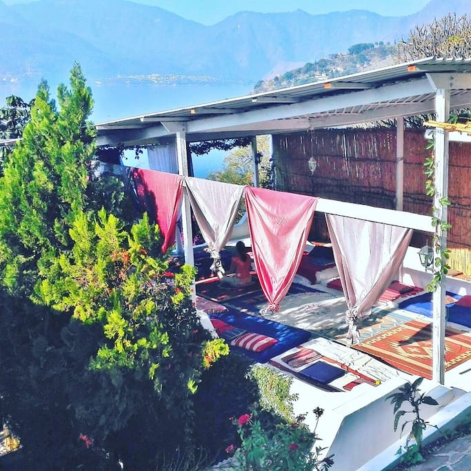 Begin your day watching the changing colours of the lake from the huge terrace