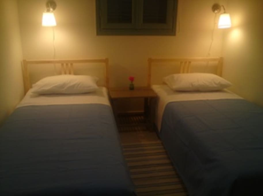 Two single beds