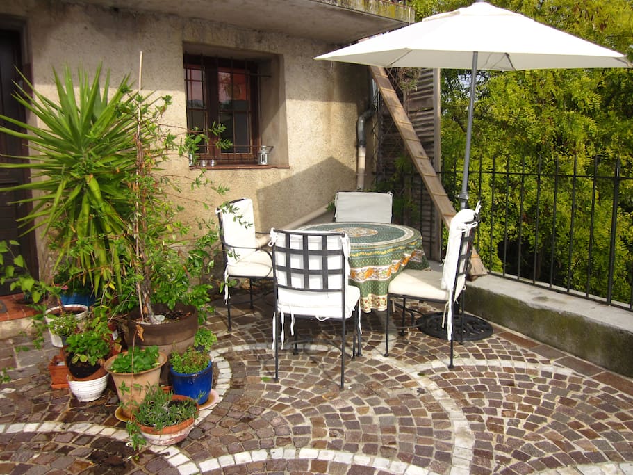 terrace to enjoy your coffee