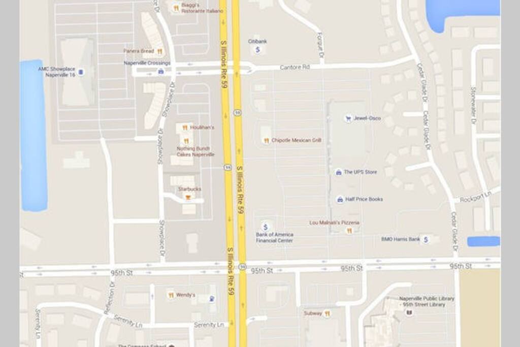 Walking distance to multiple stores, restaurants, grocery, library and movie theater