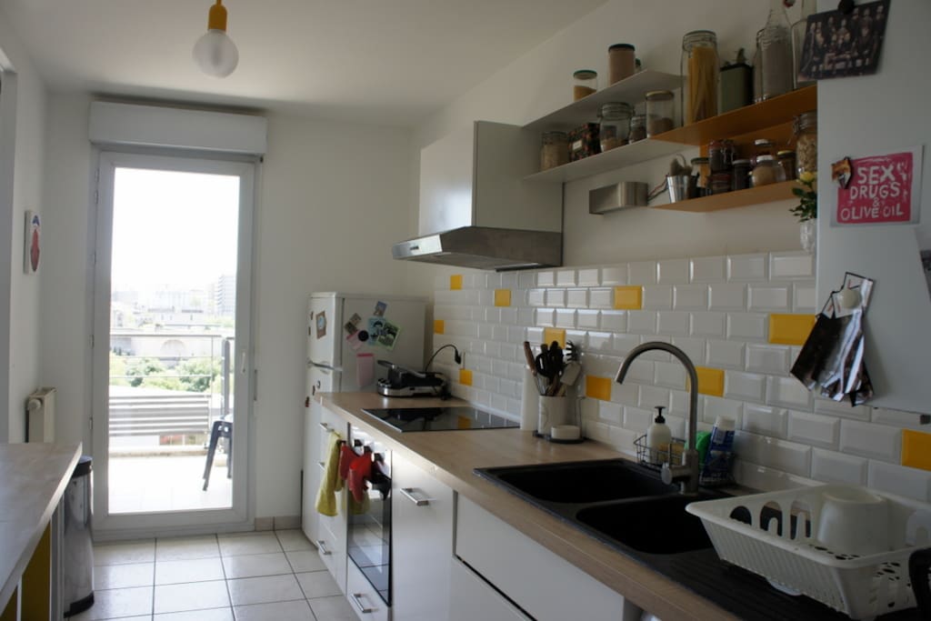 La cuisine a été entièrement réaménagée en janvier