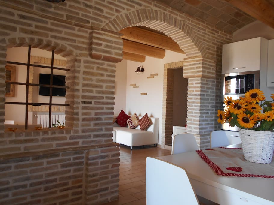 Kitchen - Tv room.