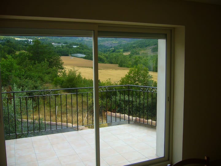 Country house with two olive trees