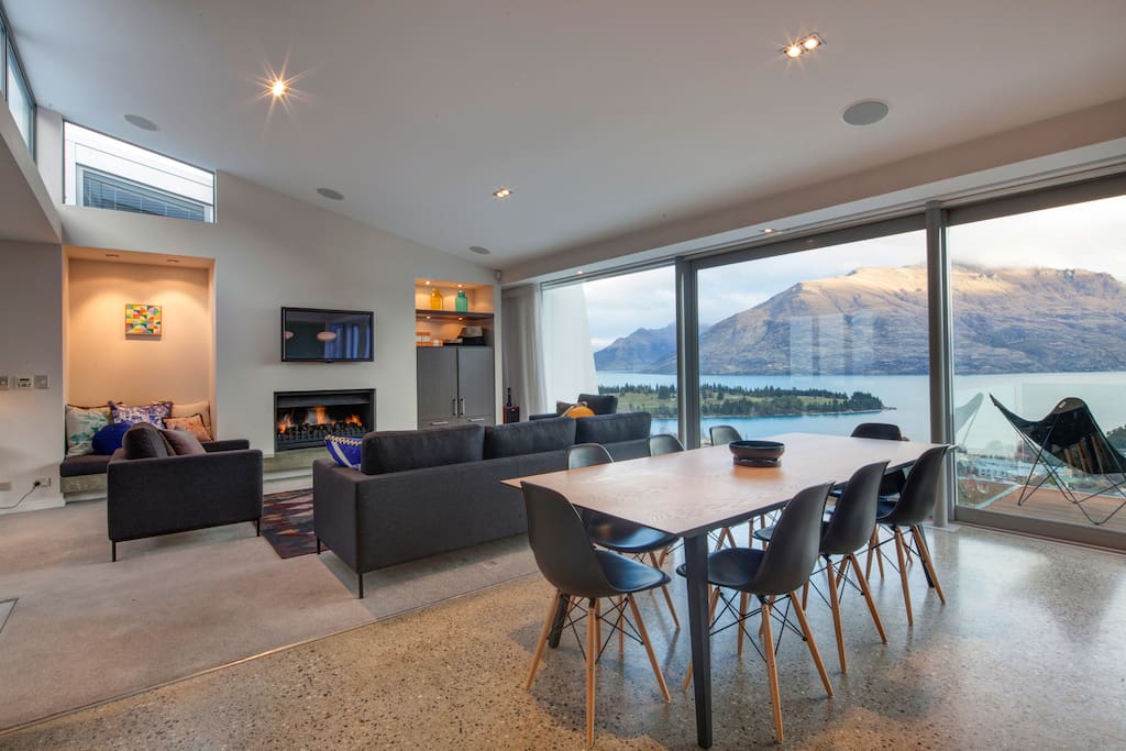 Open plan dining and living