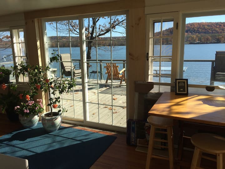 Cayuta ("Little") Lake is a hidden treasure of the Finger Lakes, quieter and warmer than its larger sisters.  "Lake Spirit" offers everything you might need to restore your peace of mind.