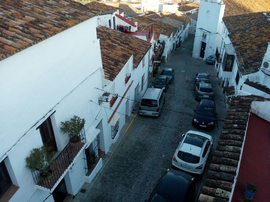 The street below