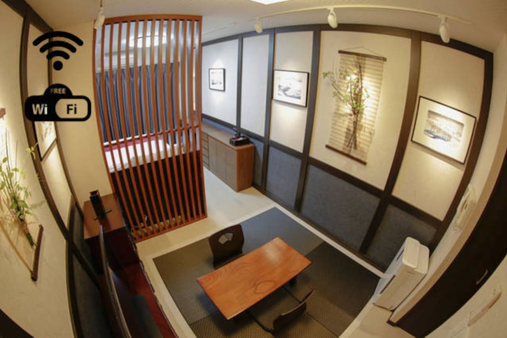 Whole shot of the room