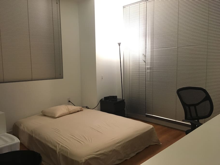 Your room with lots of windows and natural light