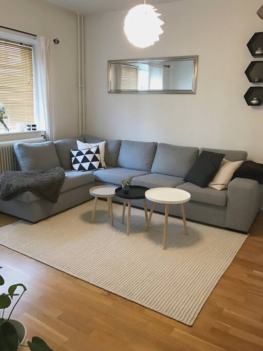 Cozy livingroom with a big sofa
