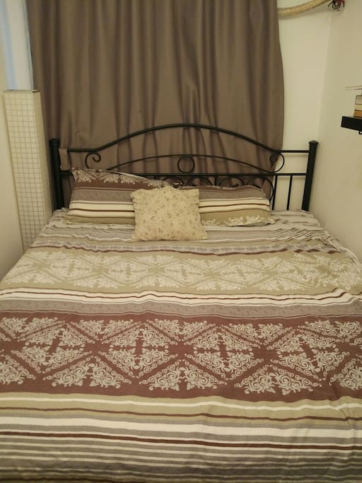 Big king sized bed with pillow top mattress