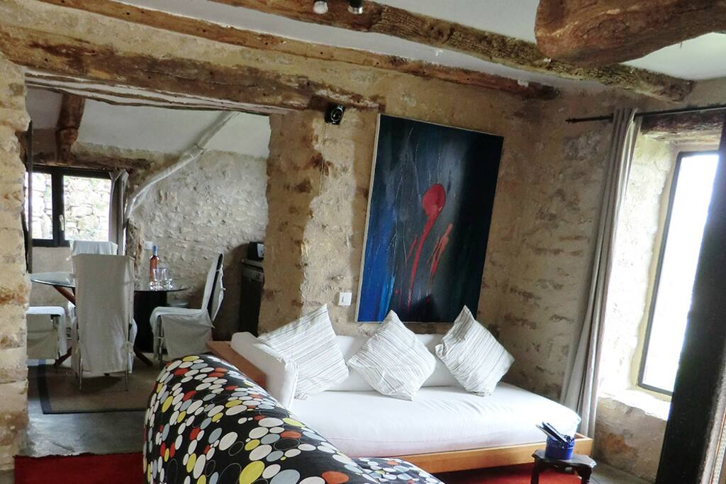 Downstairs - the living area