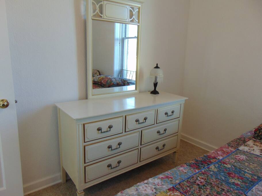 Dresser in bedroom #2. (Two twin beds in this bedroom).