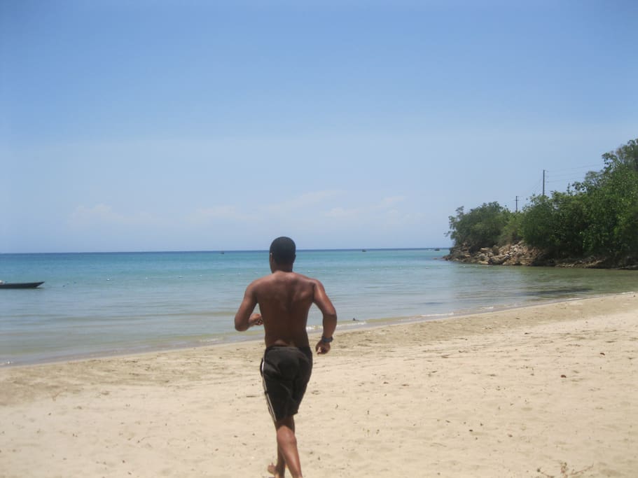 Local private beach