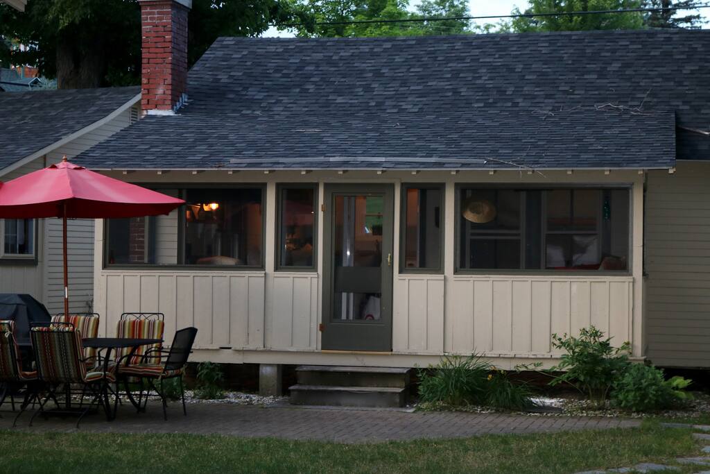 Private patio with plenty of room