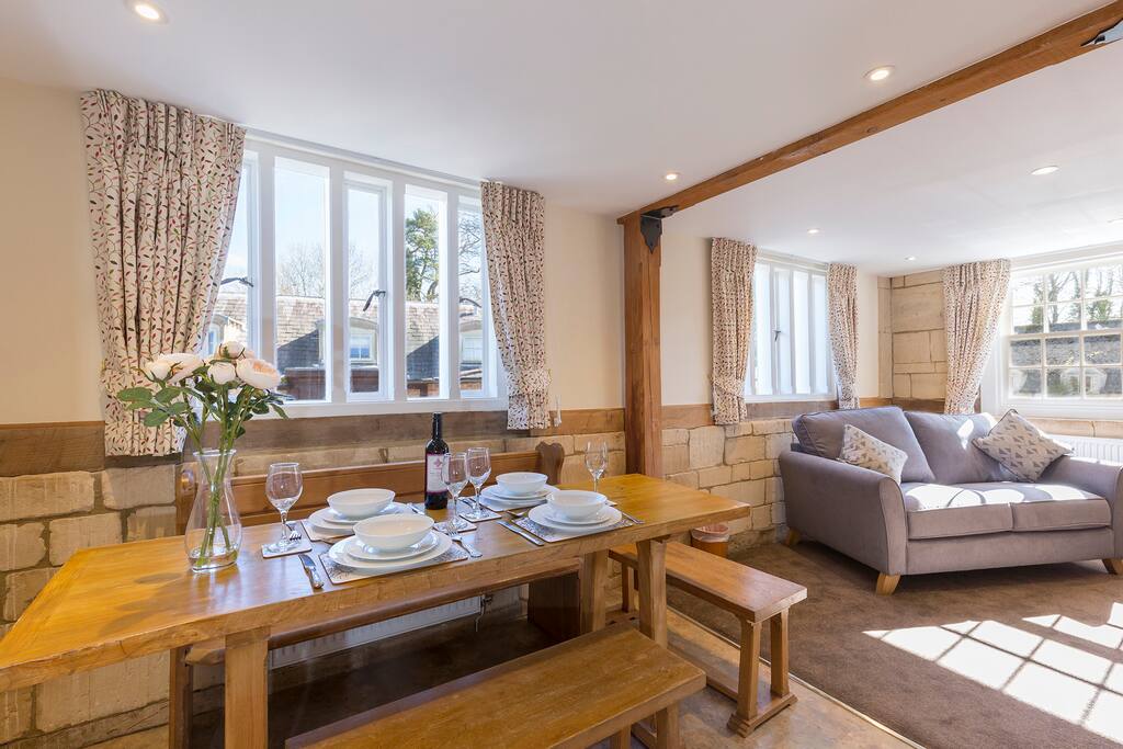 Sunny dining area
