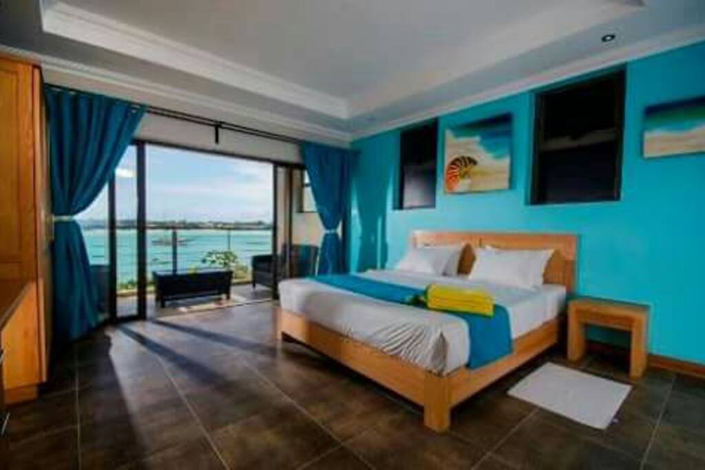 Vue de la mer de la chambre