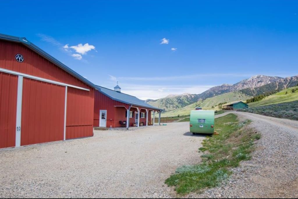 Driveway to the bunk house