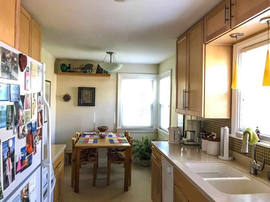 Help yourself to coffee in the kitchen. The pot's on a 6AM most days.