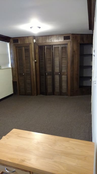 Large closet.