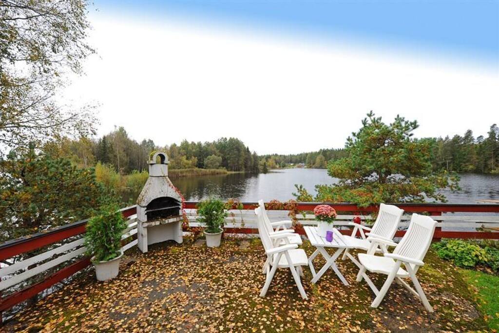 Fin utsikt fra grillplassen