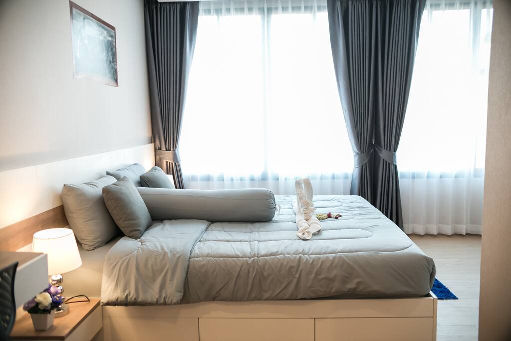 We added new curtains that diffuse the natural light beautifully.