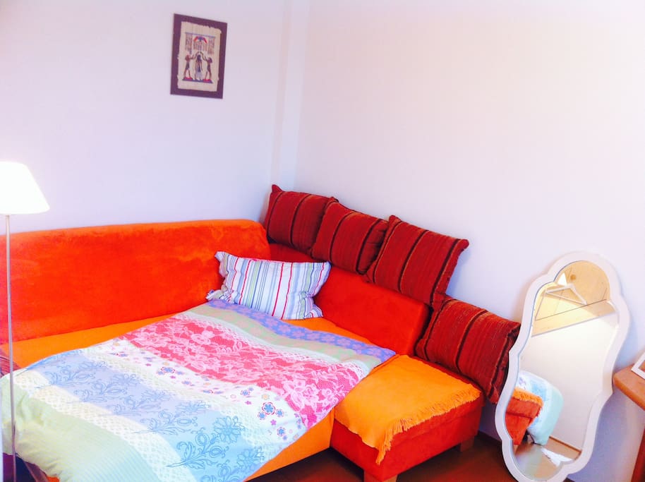 Pokoj oranž - double bed + možnost přistýlky