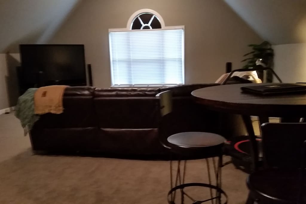 Large room provides privacy and comfort you won't find in a hotel.