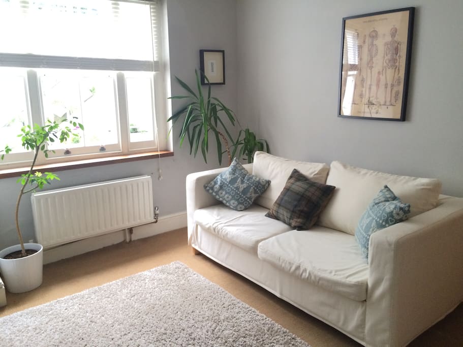 his is the third bedroom, which I use as a study. The sofa opens up into a double bed (raised off the ground and decent mattress)...its exceedingly comfortable according to guests!