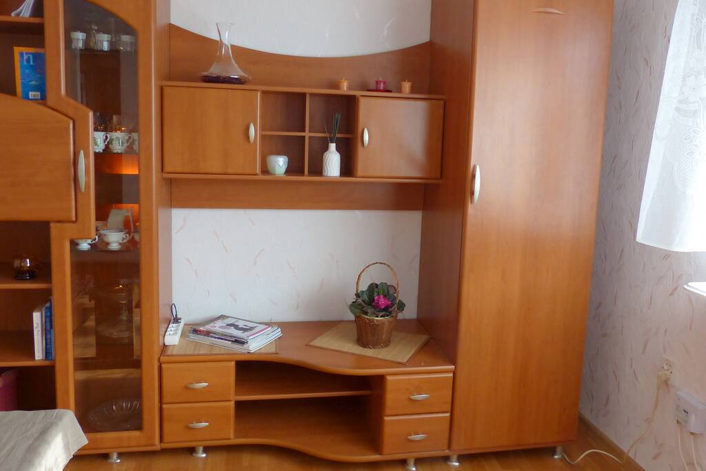 All cupboards and shelves available to our guests