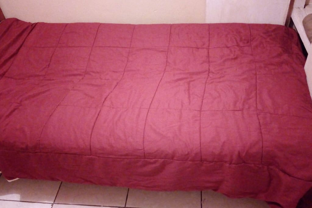 The Comfortable bed to sleep in.