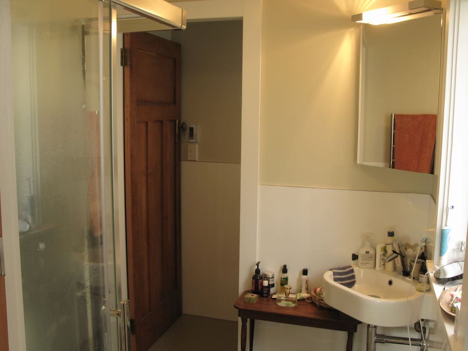 heated floors and towel-rail